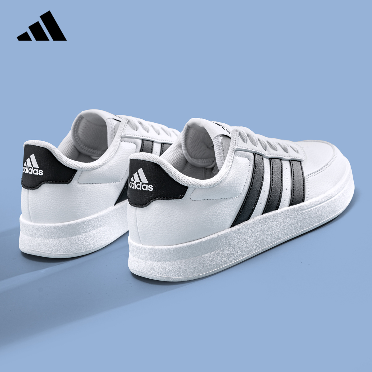 Adidas低帮板鞋小白鞋复古休闲鞋