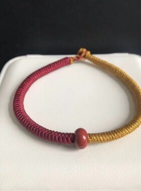 补土补火五行绳手链加密加粗金刚结缺土缺火者佩戴