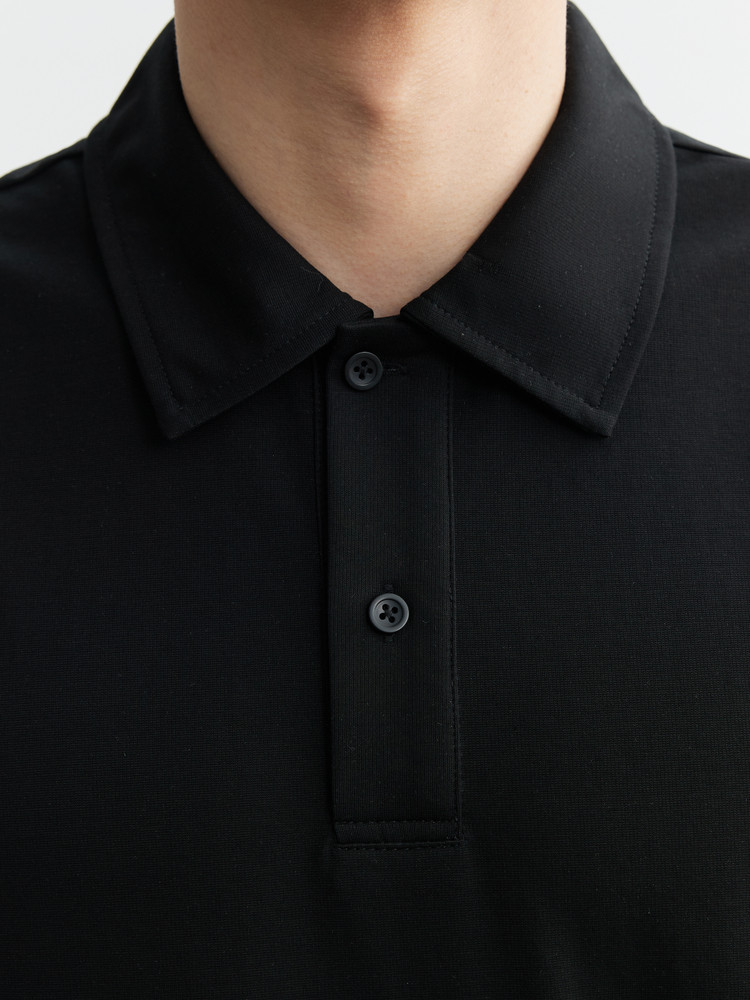 QUICK-DRYING ICE SILK COTTON BLACK COOL STITCHED LAPEL SHORT-SLEEVED T-SHIRT MENS 2024 SUMMER TIDE NEW HALF-SLEEVED POLO SHIRT