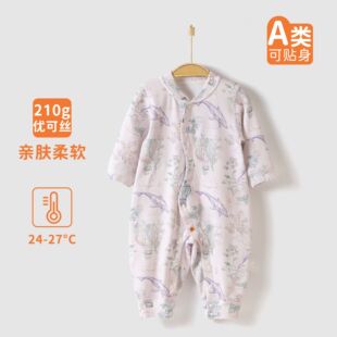 婴幼儿四季款连体衣婴儿春秋季新生儿哈衣无骨爬服宝宝衣服熙婴堡