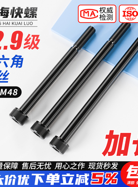12.9级加长内六角螺丝M4M5M6M8M10M12M14M16M24*100-500杯头螺栓