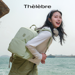 希伯莱双肩包大学生书包女旅游轻便背包旅行通勤14寸笔记本电脑包