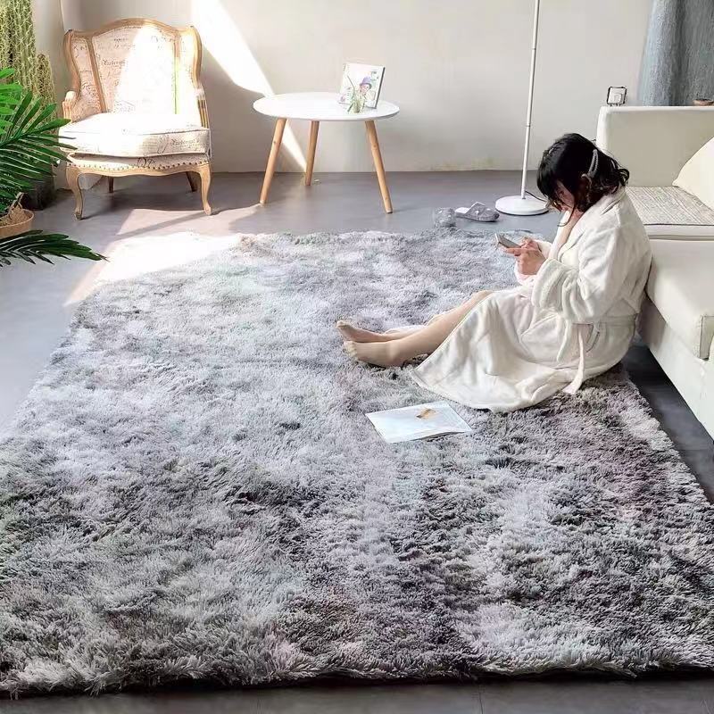 渐变扎染欧式家用客厅卧室床边地毯carpet网红ins北欧长毛绒地垫在类目 居家布艺, 地毯中 - 来自Buy2taobao.com提供专业的淘宝代购服务