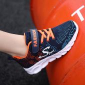 软底防臭儿童跑步鞋 2026春秋品牌男童运动鞋 透气网布中大童学生鞋