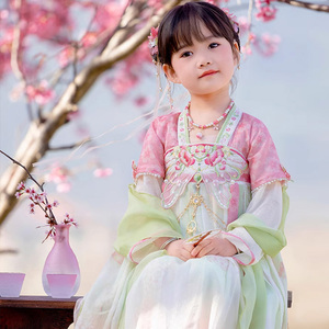 春季新款女童汉服襦裙连衣裙