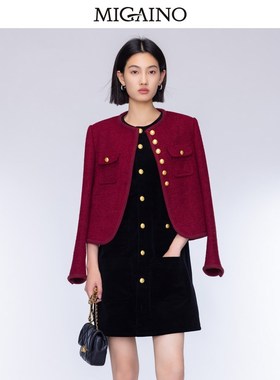 曼娅奴女装2024年秋季新款轻奢名媛小香风外套MO32SC022