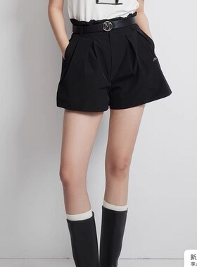 Migaino曼娅奴女装2025春新款韩版休闲风显瘦直筒花苞裤MP14BA603