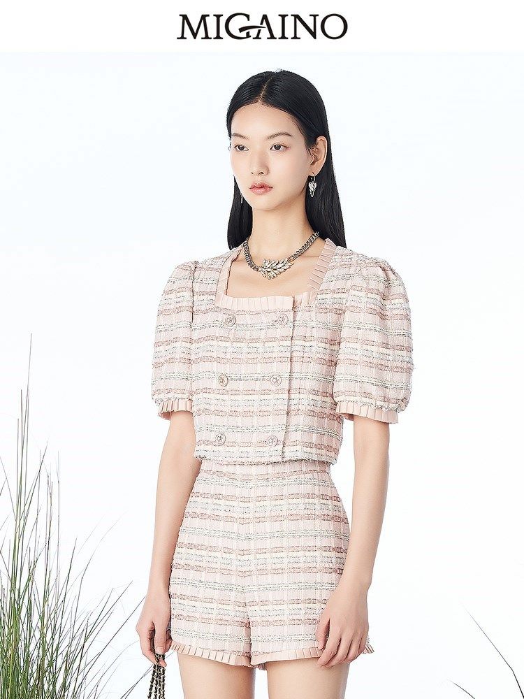 曼娅奴小香风套装女2023春新款高级感小个子穿搭两件套MN14MA606,女装/女士精品,时尚套装,淘宝优惠券,粉丝福利购,淘宝优惠卷