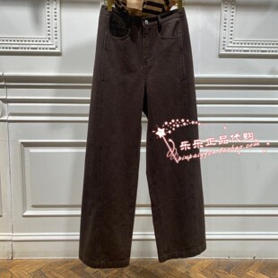 曼娅奴正品2025年秋季新款休闲水洗百搭牛仔裤子女MP32NC015