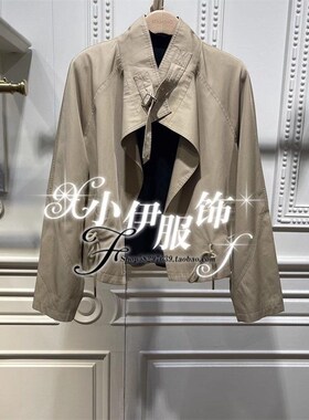 曼娅奴商场专柜正品2025年新款秋装风衣外套 MP32HA005