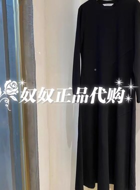 曼娅奴专柜正品2024冬装新款修身连衣裙MO42DC027