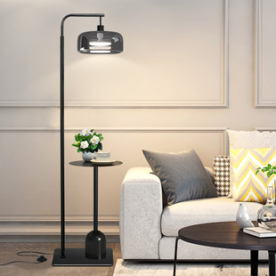简约现代客厅落地灯茶几一体沙发旁边轻奢艺术护眼阅读卧室床头灯