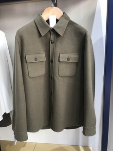 依文诺丁山新款男士商务时尚绵羊毛毛呢夹克毛呢大衣吊牌价3980元