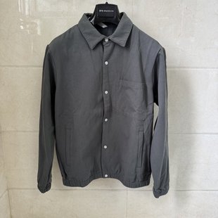 翻领夹克外套2699元 威尚男士 商务休闲秋冬纯棉卡其灰绿色加绒厚款