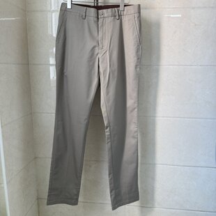 专柜同款 依文男士 新款 春夏棉混纺弹性舒适深驼色直筒休闲裤 1580元