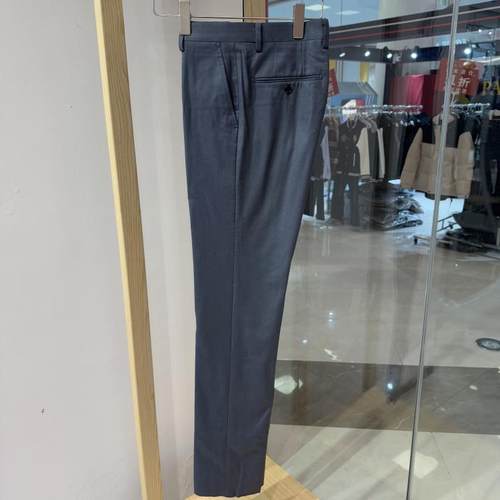 依文男士商务高端绵羊毛意大利维达莱VBC春秋灰色西裤吊牌1400元