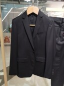 依文诺丁山新款 REDA面料纯绵羊毛黑色西服西装 折扣男士 商务秋冬款