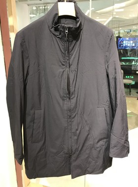 诺丁山新款男士商务时尚新科技高档防水防雨黑色棉服吊牌价3280元