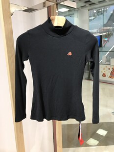 699元 EVE 黑色t恤元 折扣女士高领莫代尔春秋冬内搭长袖 CINA新款