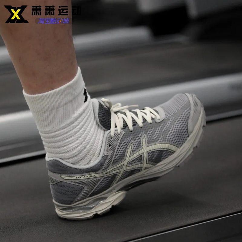 亚瑟士男鞋黑色跑步鞋子