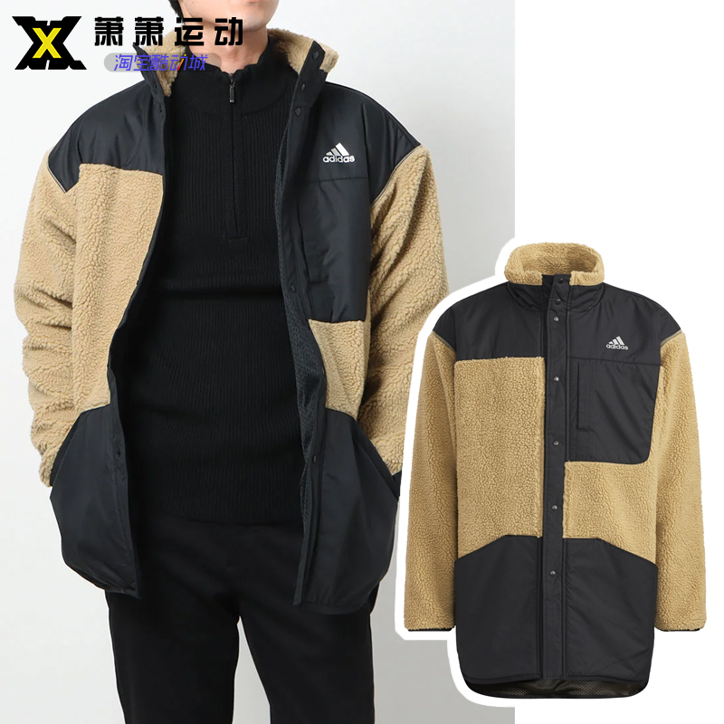 Adidas阿迪达斯男子羊羔绒外套冬季毛绒运动立领茄克H40910/40902 运动服/休闲服装 运动茄克/外套 原图主图