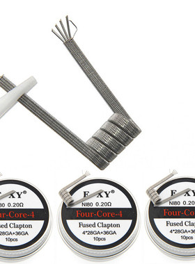 NI80双芯三芯四芯横扫千军克莱普顿 RDA滴油雾化器成品花式发热丝