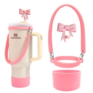 适用STANLEY保温杯挂绳吸管杯提手绳车载杯圈吸管防尘帽防摔杯套
