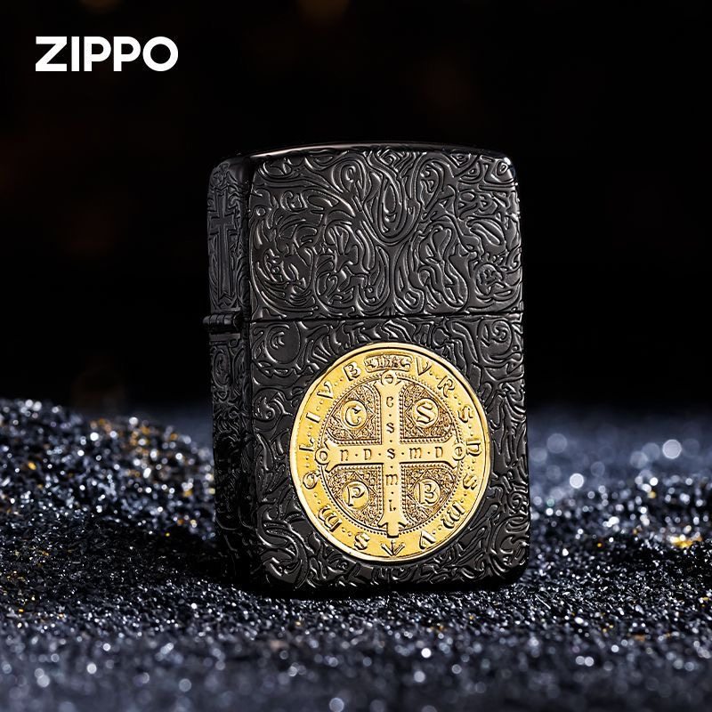 zippo打火机正品 1941复刻黑金康斯坦丁 煤油机防风收藏男士礼物