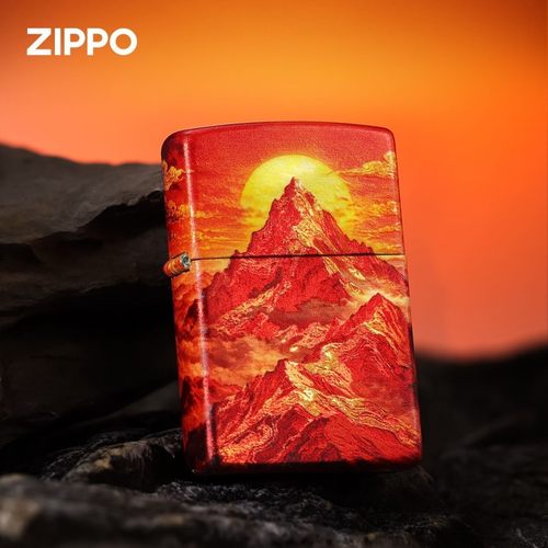 zippo打火机正品原装 彩印鸿运金峰 日照金山 煤油防风机男士礼物