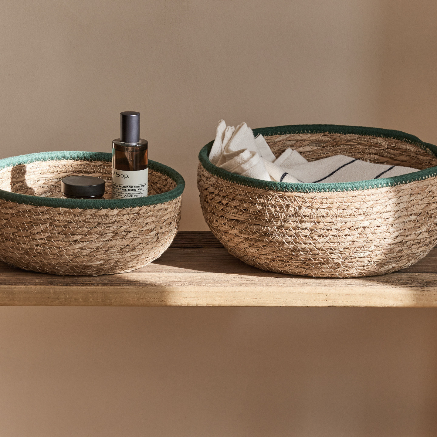 手工草编编织篮零食杂物筐化妆品收纳筐桌面钥匙茶几玄关收纳篮,收纳整理,其他收纳篮,淘宝优惠券,粉丝福利购,淘宝优惠卷