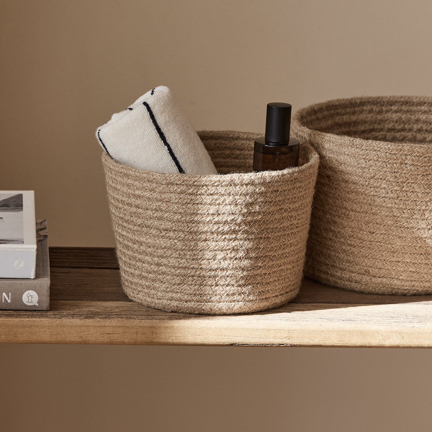 桌面棉线收纳盒茶几零食收纳筐杂物化妆品客厅卫生间置物筐整理篮,收纳整理,收纳筐,淘宝优惠券,粉丝福利购,淘宝优惠卷