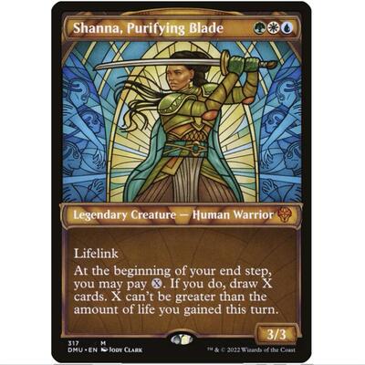 万智牌 MTG 众志成城 DMU 涤净之刃莎娜 英文/简中 异画