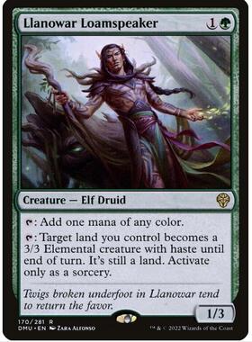 万智牌 MTG 简中 多明:众志成城 DMU 罗堰黑土语者