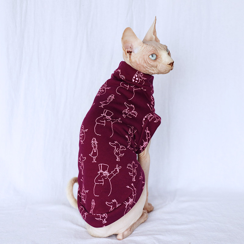 定制斯芬克斯猫衣服纯棉毛圈春秋冬猫咪衣服2019无毛猫专用宠物猫|msdalam kategori haiwan peliharaan/makanan haiwan dan bekalan, Haiwan pakaian dan aksesori, haiwan pakaian/baju hujan - dari Buy2taobao.com untuk memberikan perkhidmatan ejen Taobao profesional membeli