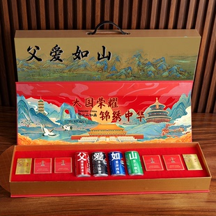 女儿给爸爸的生日实用烟盒高档老爸50岁60岁大寿送公公的礼物创意