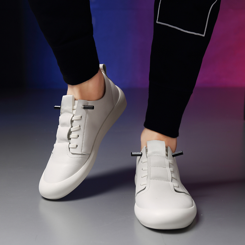 小白鞋男士板鞋真皮休闲新款男鞋