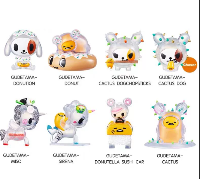 Амой TOKIDOKI и Gudetama Ленивая яйцо Курс слепой слепой Unice Бест trends кукла маятник