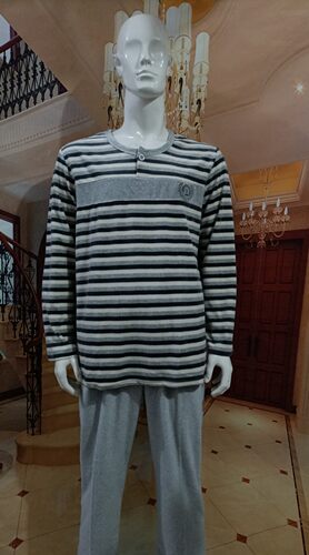 汝斯芬家居服男士学生休闲睡衣园领长袖金丝绒宽松优质特惠促销