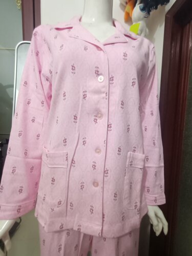 棉花堡家居服睡衣女士纯绵长袖学生优质特惠活动促销韩版宽松舒适