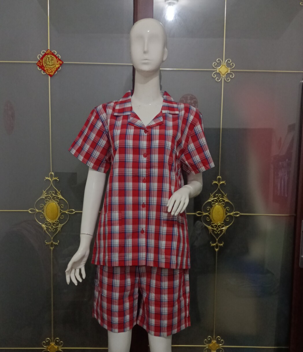 棉花堡女士家居服睡衣套装夏季纯绵半袖短裤布料优质特惠活动促销