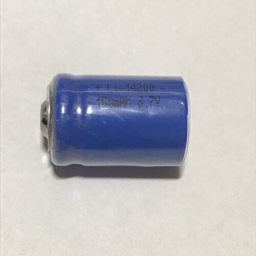 单节 异型可充锂电池LIR14200 150mah 3.7v 4.2v
