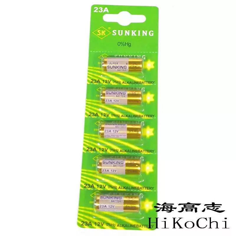 5節(jié) sunking電池12v23a電動車庫卷簾門鈴遙控器23a搖控器通用電池