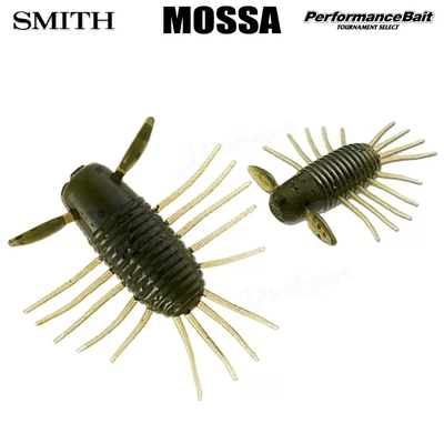 日本原装进口史密斯SMITH MOSSA 2.2寸多足虫水面蛛路亚软饵黑坑