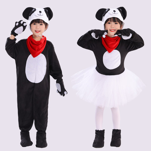 六一儿童动物演出服熊猫服装