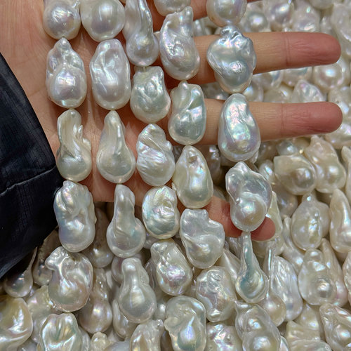 强光炫彩大巴洛克珍珠串珠天然淡水珍珠异形diy手工饰品配饰