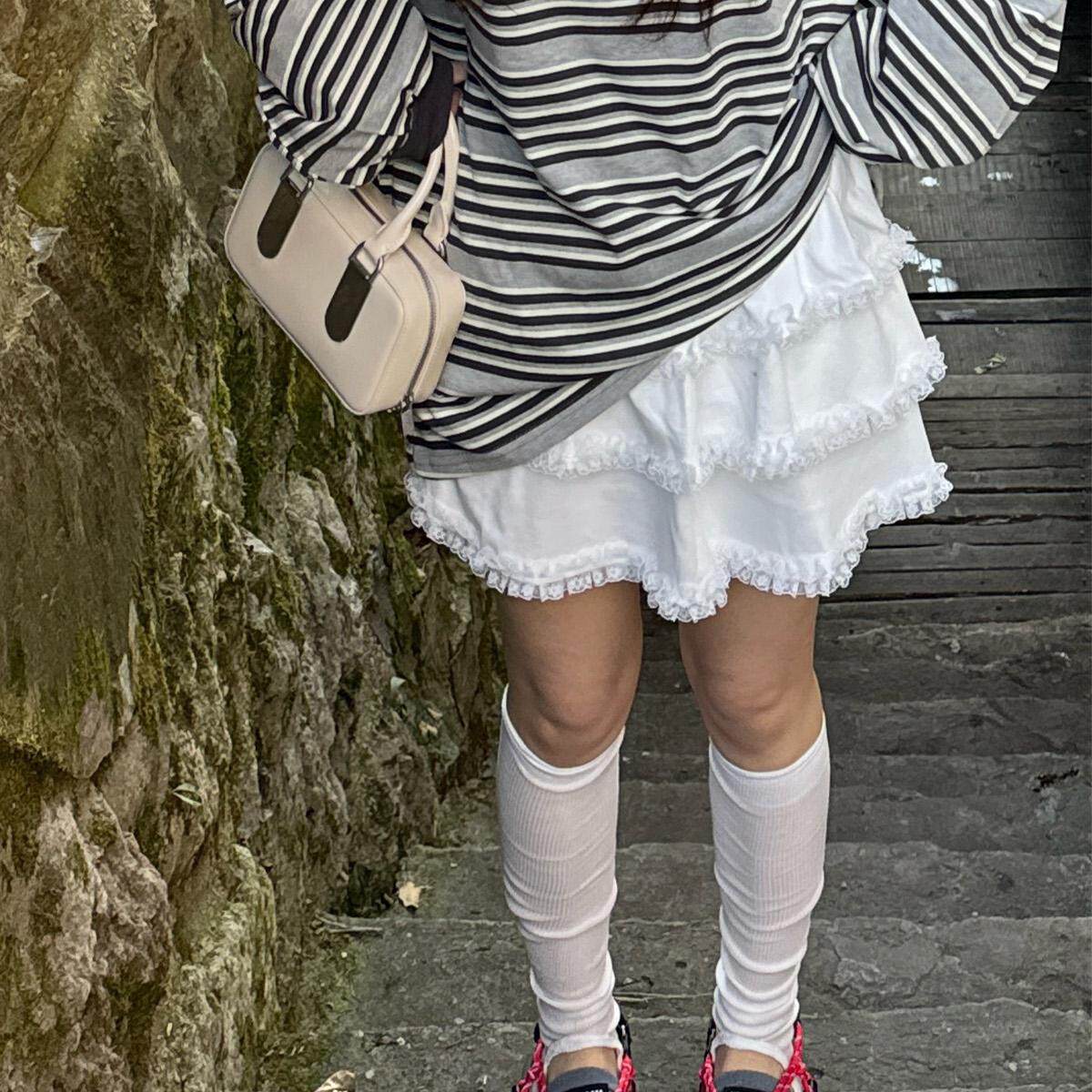 Eve H 春天的可可爱爱蛋糕裙bai搭半身裙女下装女