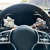 汽车内饰品摆件车载怀挡萌宠小熊玩偶转向灯雨刮器公仔女2026新款