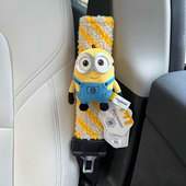 饰品可爱车载装 正版 小黄人Tim熊汽车安全带护肩套车内情侣装 饰品