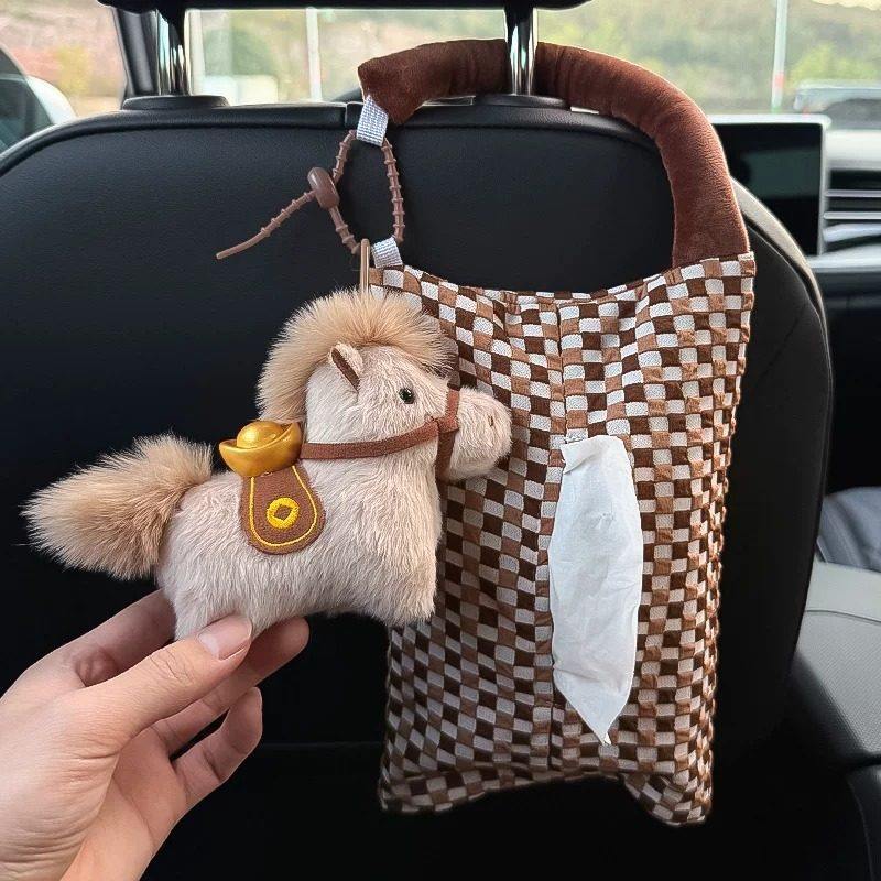 马上有钱车载纸巾盒毛绒玩偶手提纸巾收纳袋抽纸车内壁挂袋创意,汽车用品/电子/清洗/改装,车用纸巾盒/套,淘宝优惠券,粉丝福利购,淘宝优惠卷