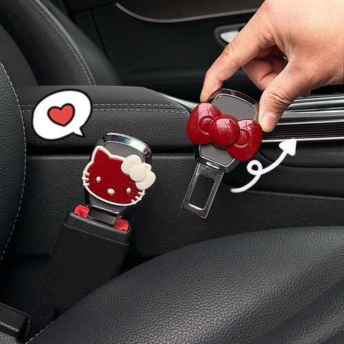 汽车安全戴延长卡扣插头车后排安戴延长固定器可爱卡通高级感